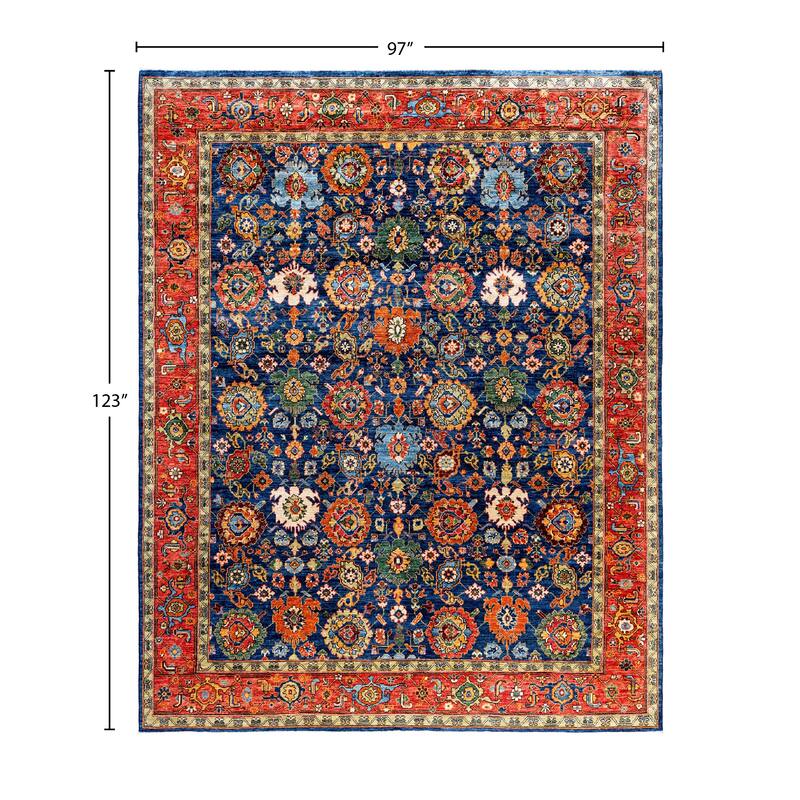 Serapi One-of-a-Kind Hand-Knotted Area Rug - Blue - 8' 1" x 10' 3"