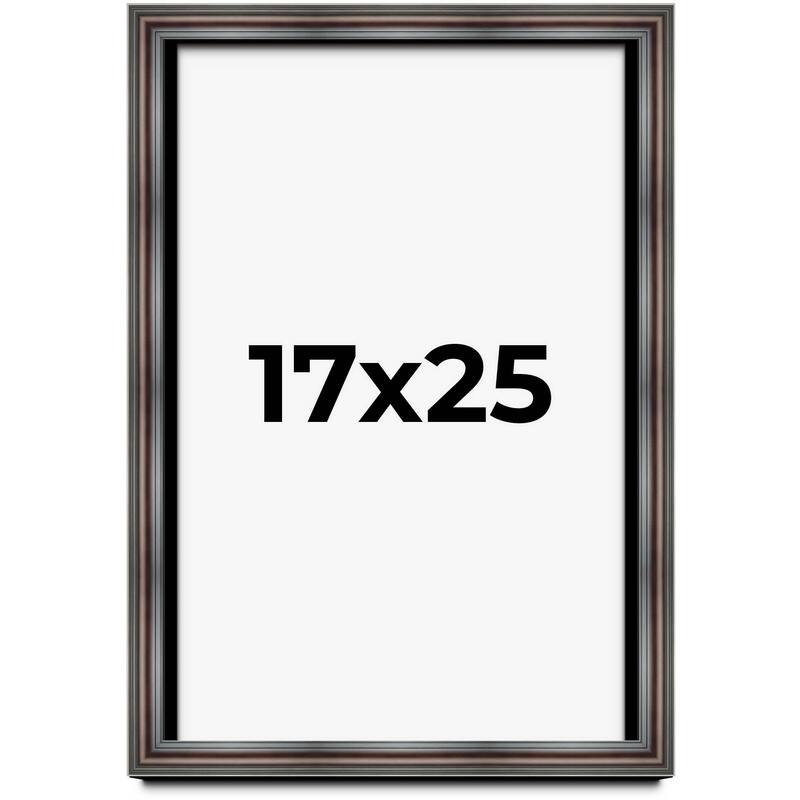 17x25 Shadow Box Frame Brown Cherry | 2.625 Inches Deep Pine Wood