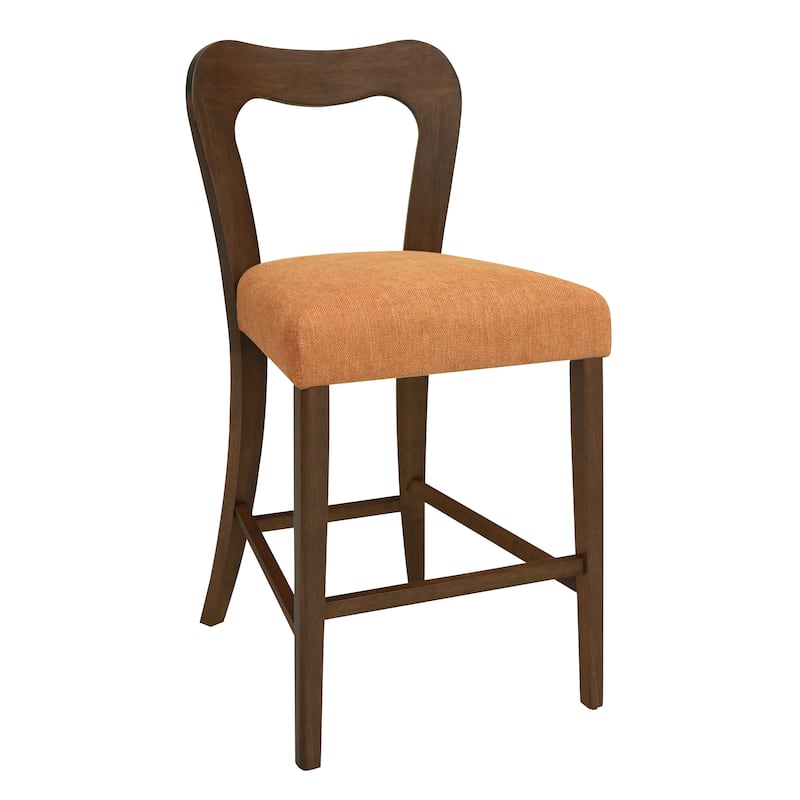 Counter Height Chair Side Dining Chair Set of 2 - Caramel,Walnut