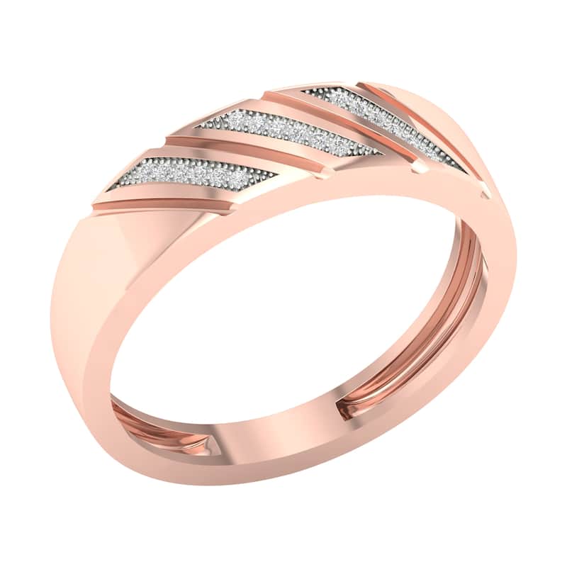 1/20ct TDW Diamond Ring in 10K Gold for Men