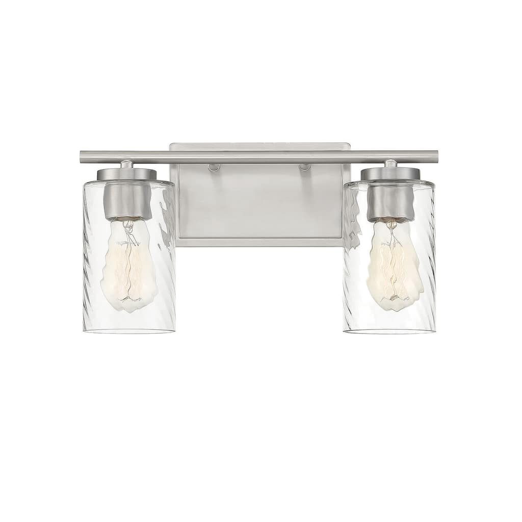 Meridian M80037 2 Light 15" Wide Bathroom Vanity Light with Swirl