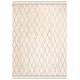 preview thumbnail 11 of 14, SAFAVIEH Handmade Casablanca Shag Birgitt Tribal Rug 8' x 10' - Ivory/Grey - Rectangle