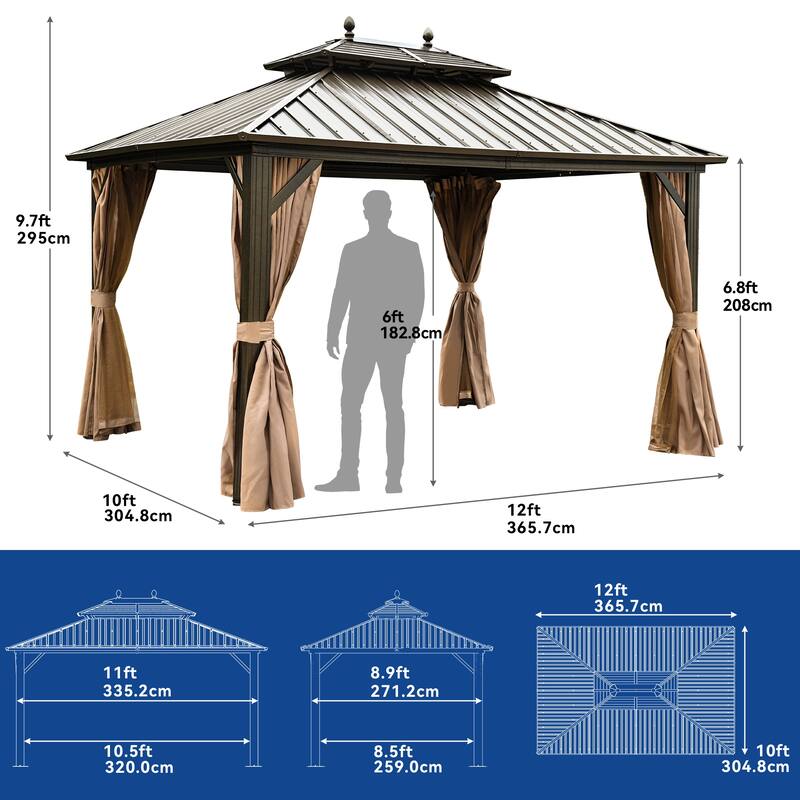 Outdoor Metal Canopy Gazebo