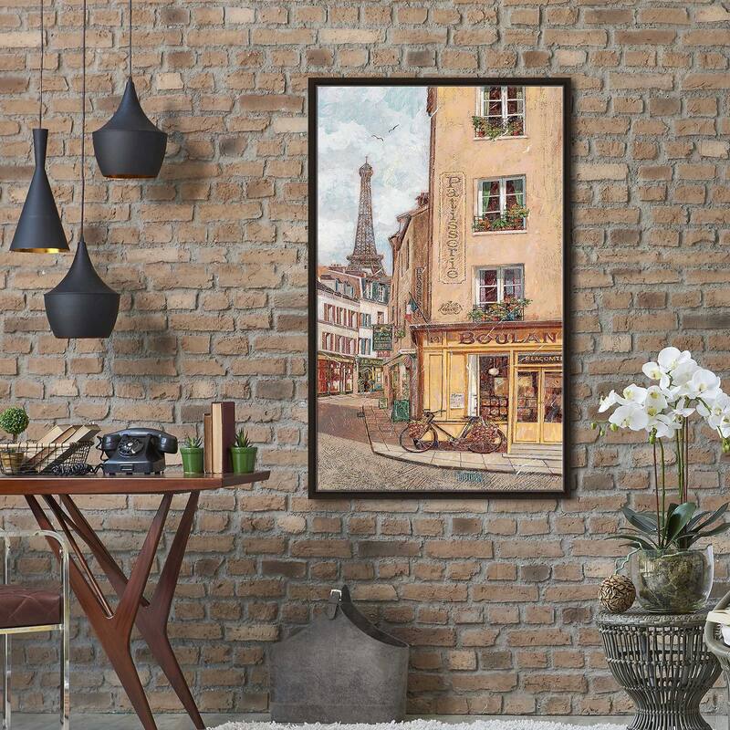 "Shopping in Paris II" Print on Floating Canvas
