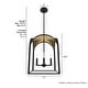 preview thumbnail 7 of 16, Hunter 15" Dukestown 4-Light Lantern Pendant - Kitchen Island, Dining Room, Entry - Contemporary, Industrial, Transitional