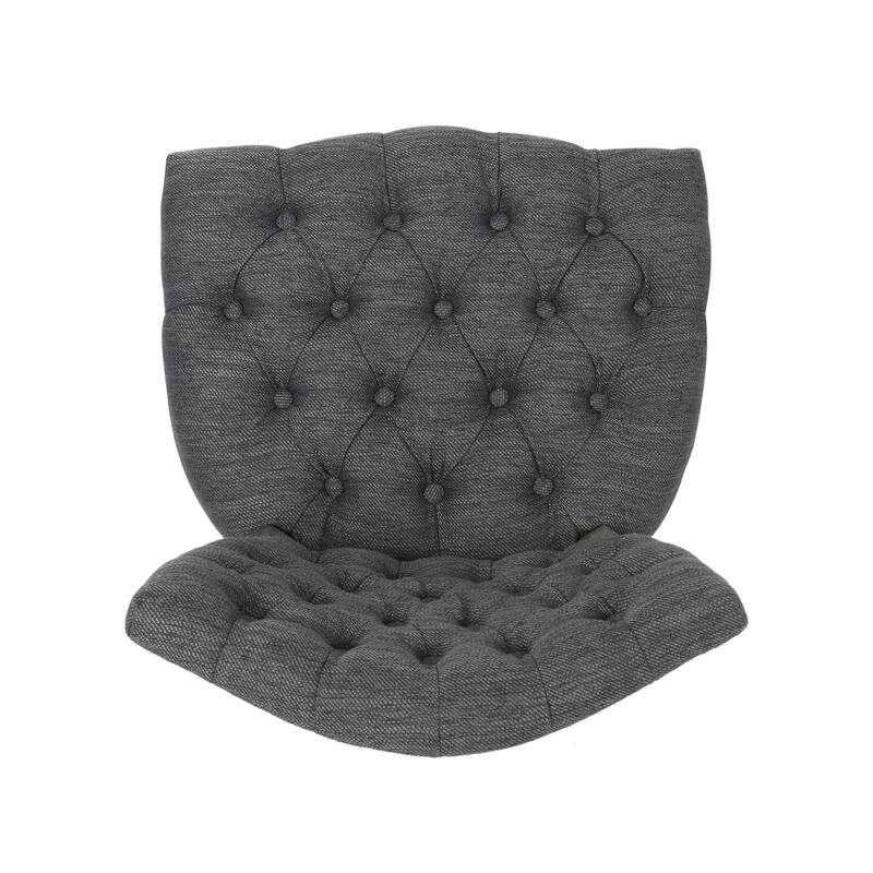 Crosswind Diamond Stitch Fabric Dining Chair by Christopher Knight Home