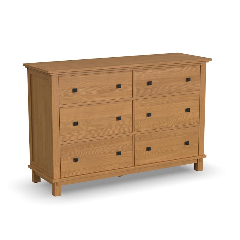 Oak Park Brown Wood 3-Piece Queen Bed, Nightstand and Dresser Set by Homestyles