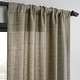 preview thumbnail 64 of 70, Exclusive Fabrics Raw Linen Weave Light Filtering Curtains for Bedroom & Living Room Curtains Pair - 2 Panel Drapes