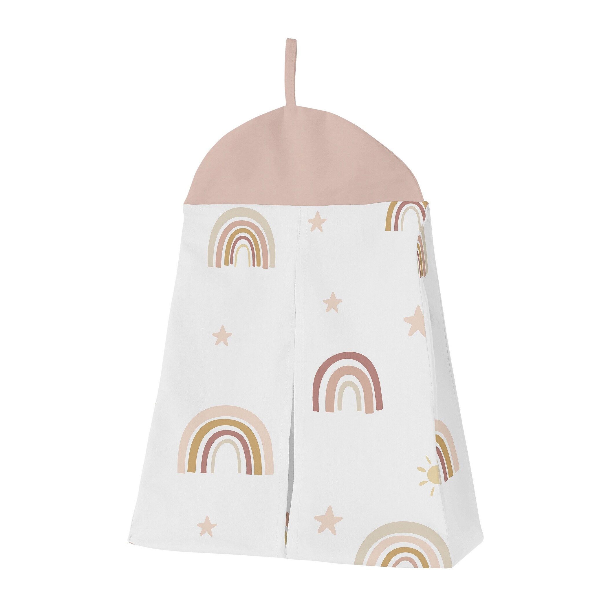 La PREMURA Boho Rainbow Baby Nursery Crib Bedding Set, 3 Piece Standard Size Crib Bedding Sets, Brown & Natural