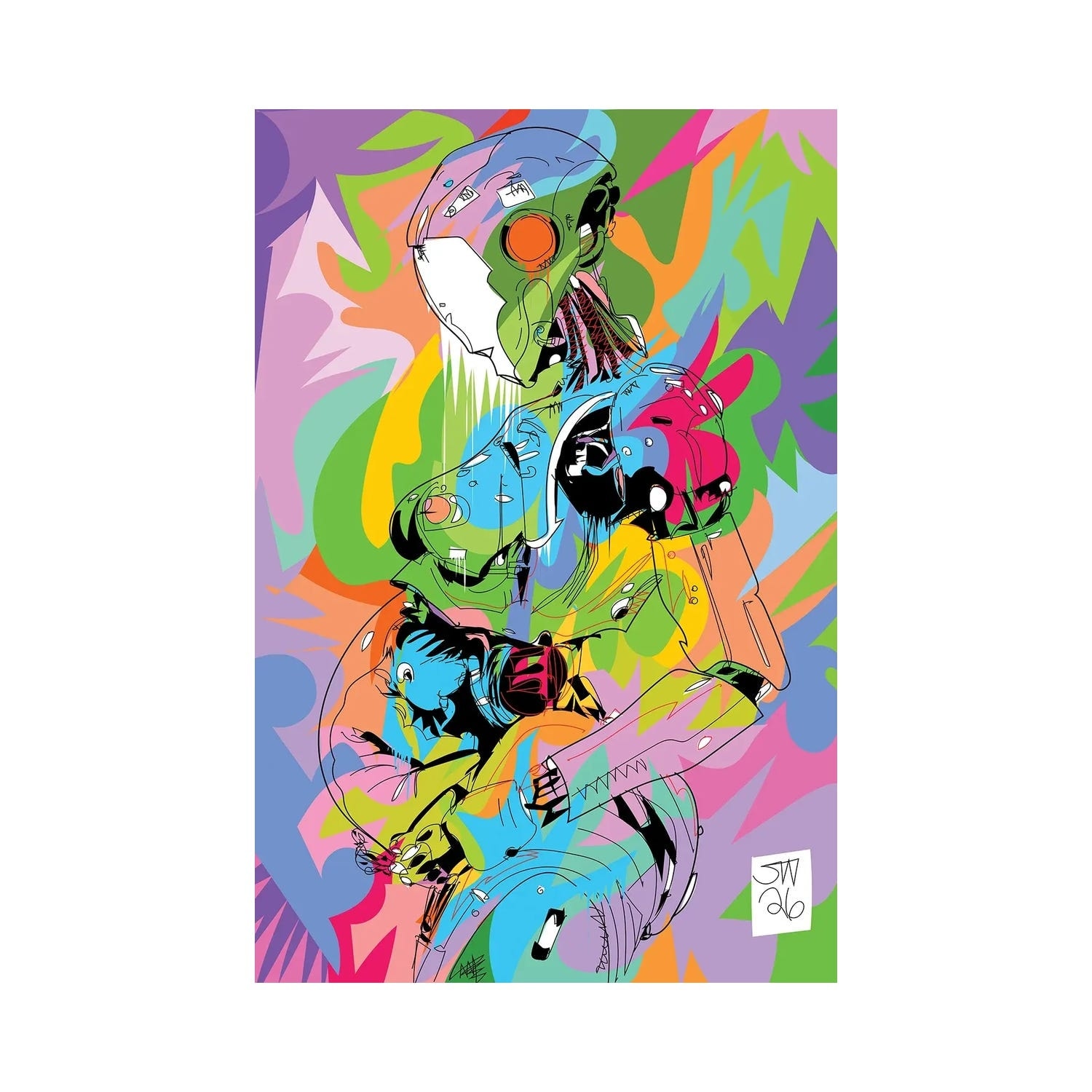 "Pregnant Robot" by TECHNODROME1 Canvas Print