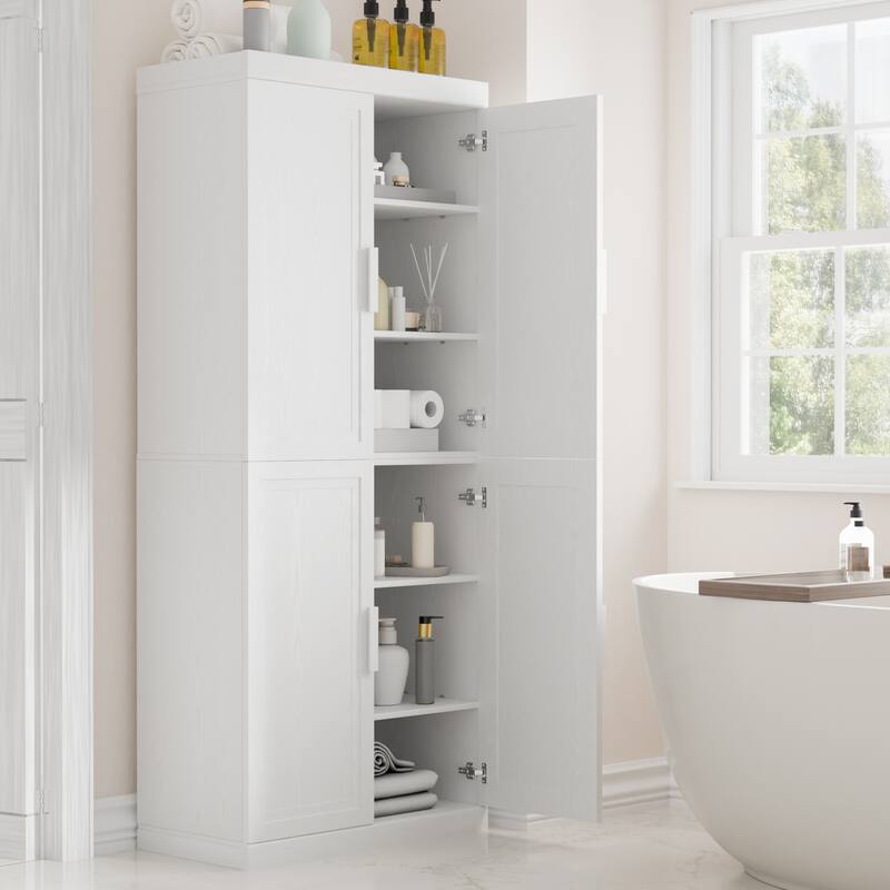 Dovelina Sideboard Buffet Storage Cabinets with Adjustable Shelves,Wooden Door - 72"Lx31"H