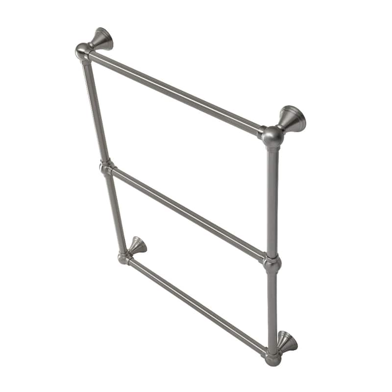 Maximilien 24 in. Wall Mount Towel Rack in Brushed Brass - Brushed Nickel