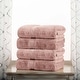 preview thumbnail 90 of 140, Superior Egyptian Cotton Pile Heavyweight Bath Towel Set of 4 Muted Mauve