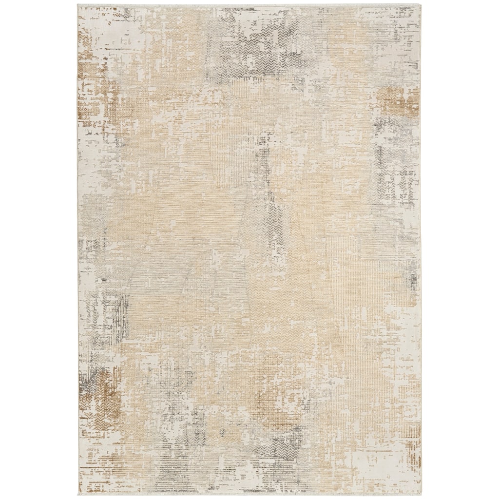Calvin Klein CK078 Summit Cream Ivory Minimalist Indoor Rug
