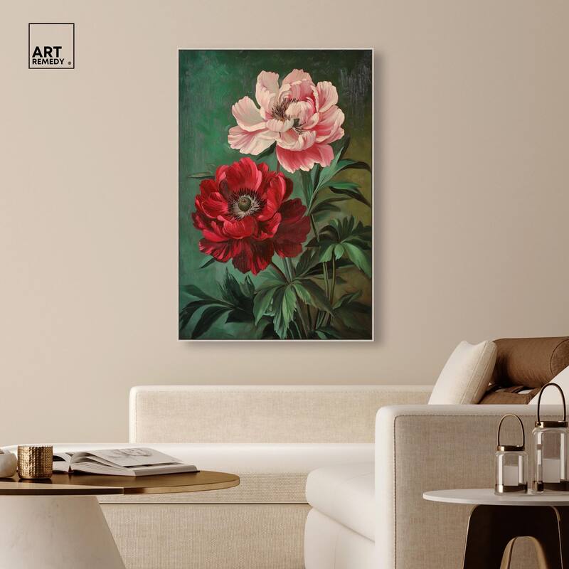 Symphony of Peonies Canvas by Art Remedy