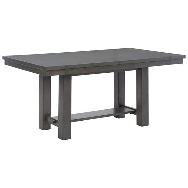 Ashley Furniture Myshanna Gray Rectangular Dining Room Extension Table