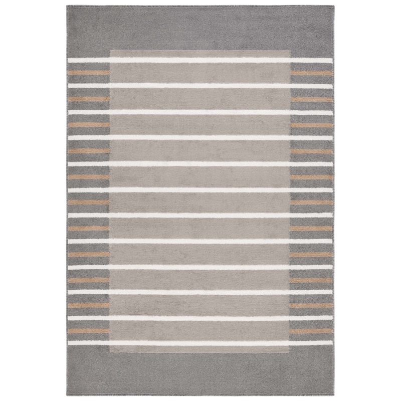 SAFAVIEH Pyramid Zilpah Casual Rug - 5'3" x 7'8" - Grey/Ivory Gold