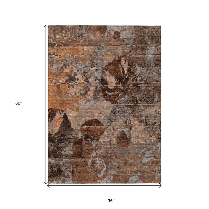 Rane Botanic Elegance Weather Resistant Timeless Fusion Outdoor Rug