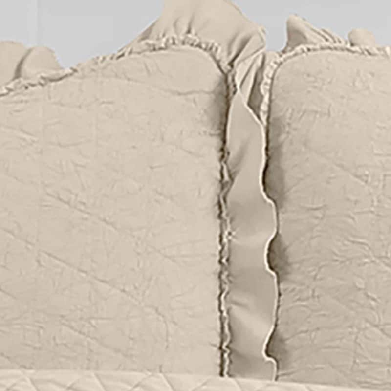 Avanti Linens Charlotte Ecru Full/Queen Quilt Set