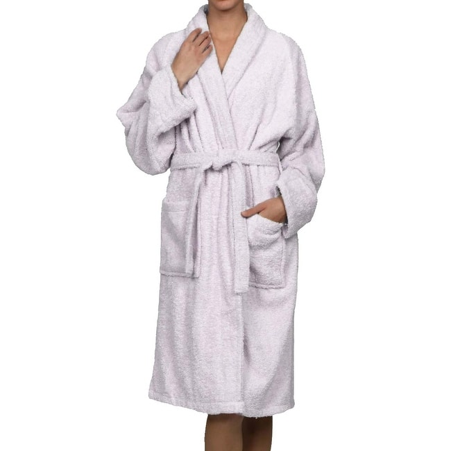100% Cotton Soft Terry Adult Unisex Lightweight Bathrobe by Superior