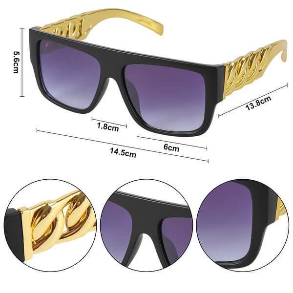 Vintage 80s 90s Retro sunglasses unisex hip hop party accessory Amazon.com: Hicarer 80s 90s Sunglasses Vintage Rapper DJ Hip  main image 2