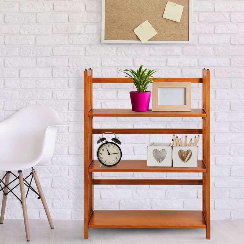 Porch & Den Edgemont Folding Stackable 27.5-inch Bookcase