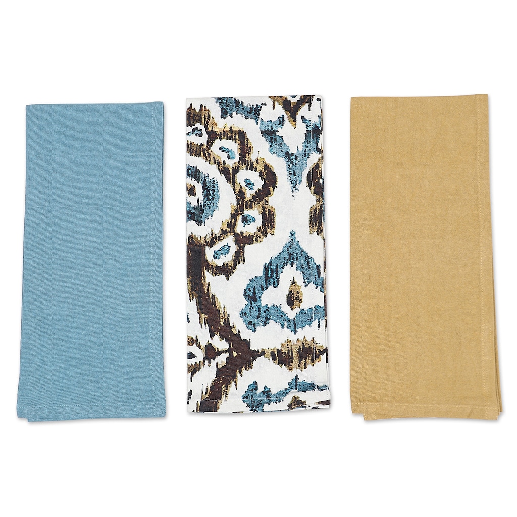 Novica Handmade Ikat Caresses Cotton Dish Towels (Set Of 3)