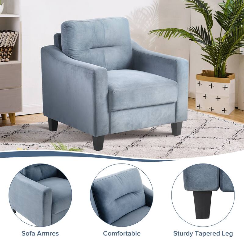 Roomfitters Comfortable Sectional Seater Couch and Sofa Set for Living Room, Bedroom, Office | Small Space Furniture