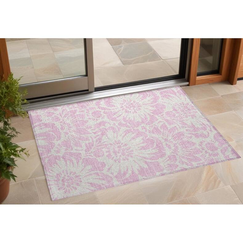 Vamo Botanic Elegance Weather Resistant Classic Meets Modern Outdoor Rug - 2' x 3' - Multi