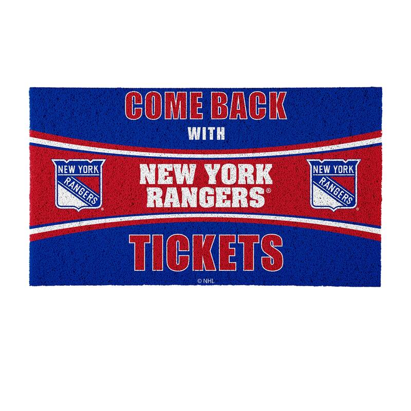 New York Islanders 28 in. x 16 in. PVC "Come Back With Tickets" Trapper Door Mat