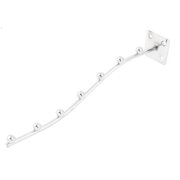 Metal 7 Beads Display Hook Waved Waterfall Hanger Rack 26.6cm Long - Silver  Tone - 10.5x1.7(L*Base Dia.) - Bed Bath & Beyond - 28959215