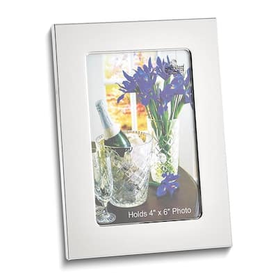 Curata Nickel Plated Polished 4x6 Photo Frame