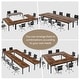 preview thumbnail 41 of 49, 6.5FT Conference Meeting Seminar Business Table Set for 16-20 Person (Set of 6)