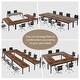 preview thumbnail 51 of 65, 6.5FT Conference Meeting Seminar Business Table Set for 8-12 Person (Set of 2)