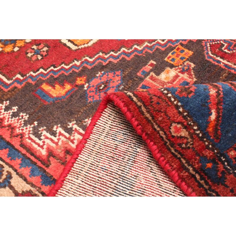 ECARPETGALLERY Hand-knotted Andelz Red Wool Rug - 4'4 x 7'0