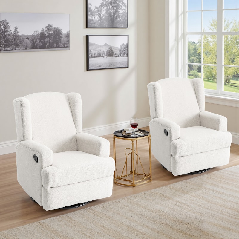 Swivel Glider Rocker Nursery Recliner Chair set of 2
