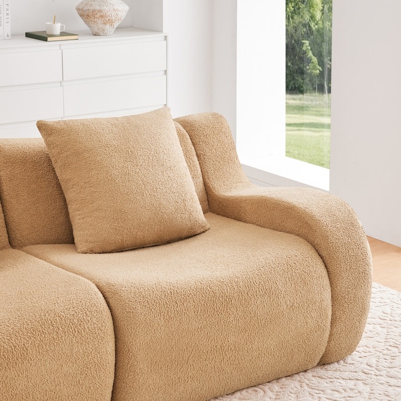 Modular High Density Sponge Boneless Cloud Sofa Set for Living Rooms