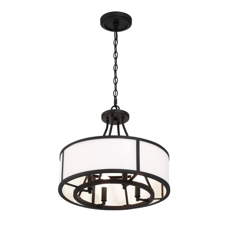 Bryant 4 Light Black Forged Chandelier - 18''W x 16.75''H