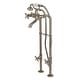 preview thumbnail 9 of 14, Kingston Brass Traditional Freestanding Tub Faucet with Supply Line and Stop Valve Brushed Nickel