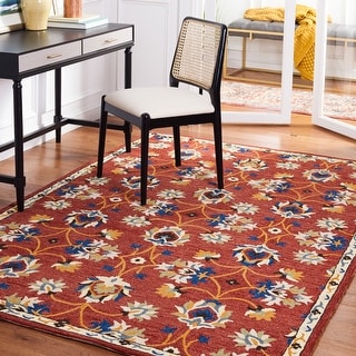 SAFAVIEH Handmade Micro-Loop Seyran Transitional Wool Rug