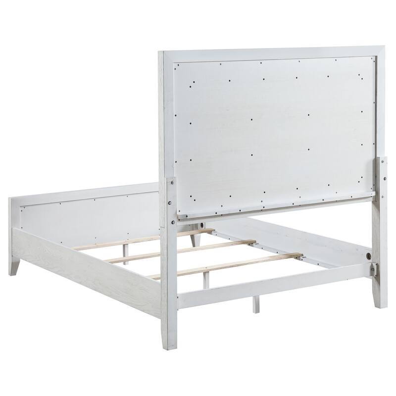 Marielle 4-piece Bedroom Set Distressed White