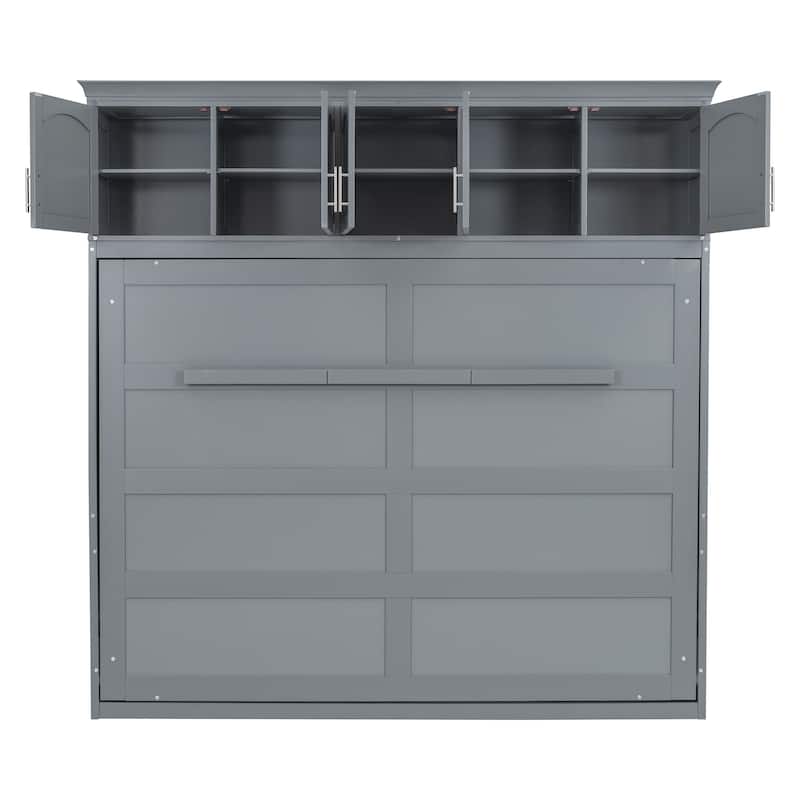 Murphy Bed Wall Bed with Top Cabinets