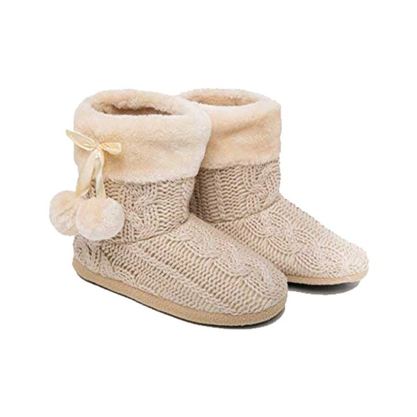 fur lined slipper boots