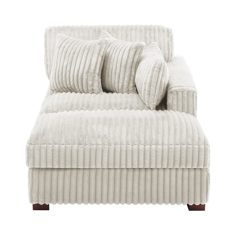 Modern Indoor Chaise Lounge Couch with Pillows