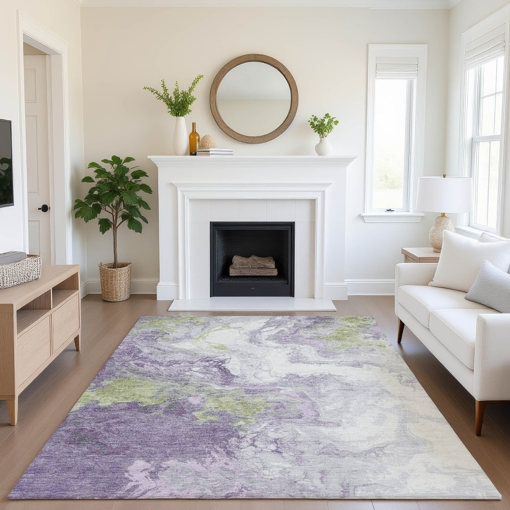 Premium Washable Super Soft Abstract Contemporary Mayfield Rug