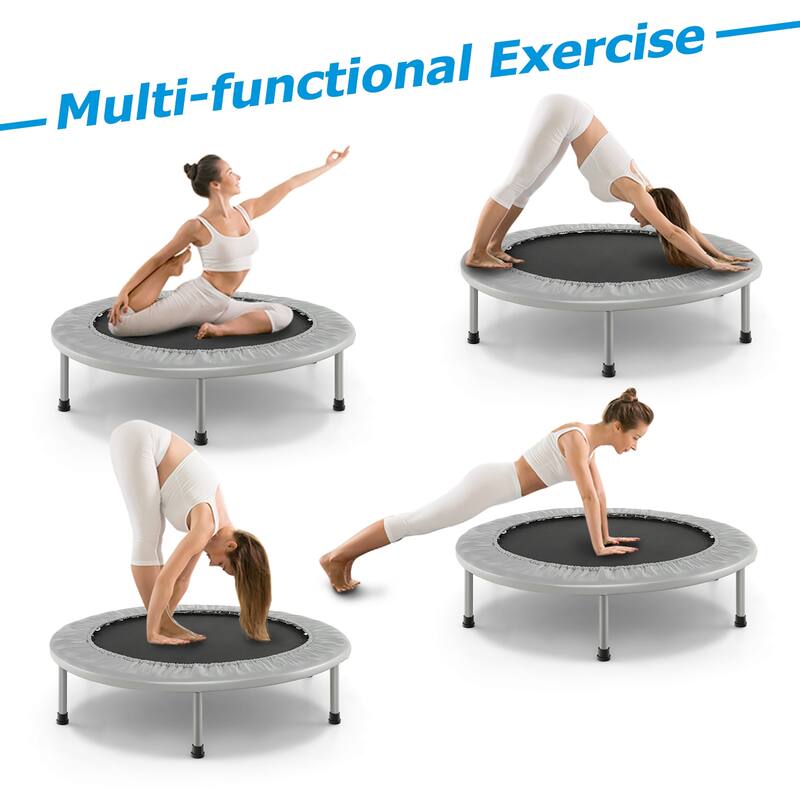 Gymax Mini Folding 36'' Trampoline Portable Recreational Fitness - See Details