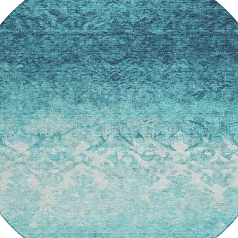 HomeRoots Damask Transitional Rectangle Outdoor Rug
