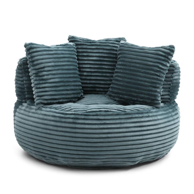 Fabric Large Chair Accent Sofa Lounge Floor Sofa