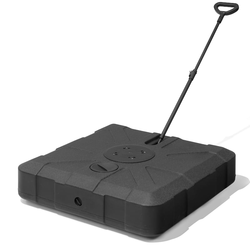 Pellebant 300 lbs Patio Cantilever Umbrella Base with Wheels and Rod