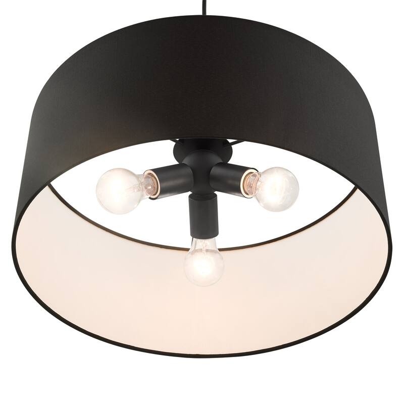 Livex Lighting Bainbridge 3 Light 18" Wide Drum Chandelier